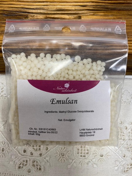 Emulsan, natürlicher Ersatz unter Emulgator und Montanov