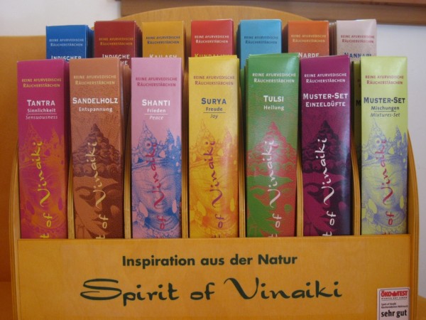 Räucherstäbchen, Ajurveda, verschiedene