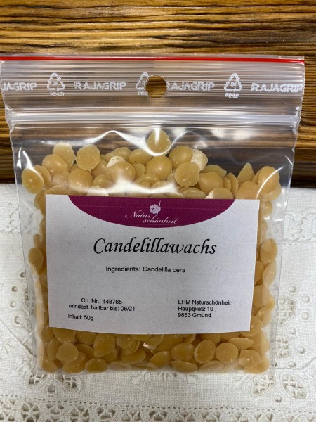 Candelillawachs naturgelb, pflanzlich, vegan, 50g