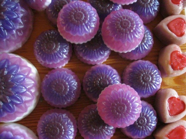 Lavendelseife, Ziegenmilchbasis, ca 100g