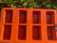 Silikonform, viereckig mit Ring Silikonform, viereckig mit Ring