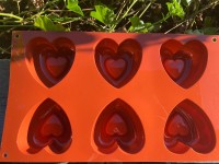 Silikonform, Herz mit Ring, groß, nicht mehr lieferbar Silikonform, Herz mit Ring, groß, nicht mehr lieferbar